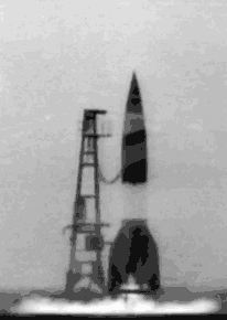 German V-2 test launch.