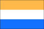 Flag of the revolt — orange, white, blue