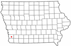 Location of Malvern, Iowa