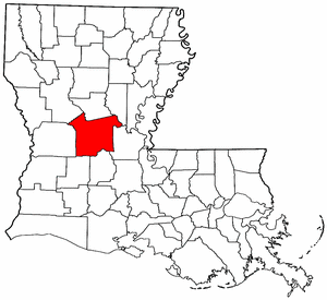 Image:Map of Louisiana highlighting Rapides Parish.png