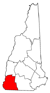 Image:Map of New Hampshire highlighting Cheshire County.png
