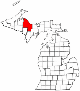 Image:Map of Michigan highlighting Marquette County.png