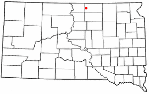 Location of Eureka, South Dakota