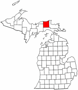 Image:Map of Michigan highlighting Luce County.png