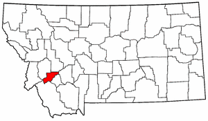 Image:Map of Montana highlighting Deer Lodge County.png
