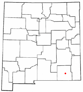 Location of Carlsbad, New Mexico