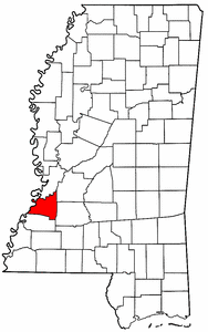 Image:Map of Mississippi highlighting Claiborne County.png