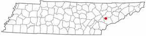 Location of Louisville, Tennessee