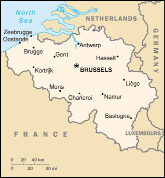  , , , , ,  and  are the seven largest cities of Belgium, with populations above 100,000.