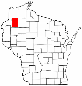 Image:Map of Wisconsin highlighting Washburn County.png
