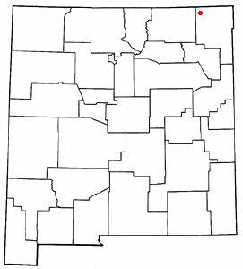 Location of Folsom, New Mexico