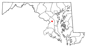 Location of Woodmore, Maryland