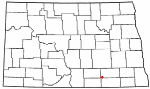 Location of Kulm, North Dakota