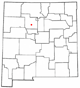 Location of Zia Pueblo, New Mexico