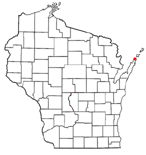 Location of Liberty Grove, Wisconsin