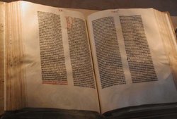 The Gutenberg bible owned by the US Library of Congress