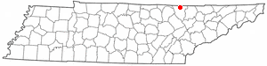 Location of Winfield, Tennessee