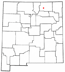 Location of Cimarron, New Mexico