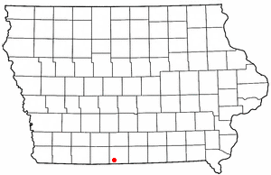 Location of Lamoni, Iowa