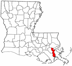 Image:Map of Louisiana highlighting Jefferson Parish.png