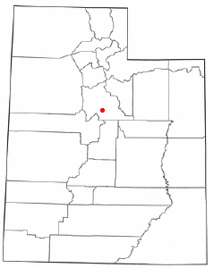 Location of Woodland Hills, Utah