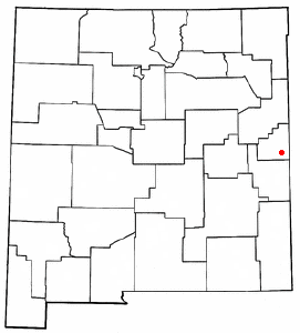 Location of Clovis, New Mexico
