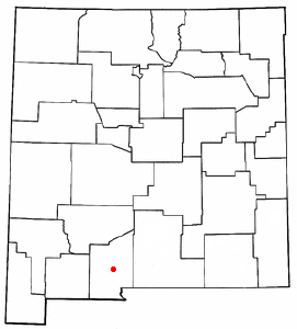 Location of Mesilla, New Mexico