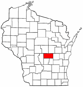Image:Map of Wisconsin highlighting Waushara County.png