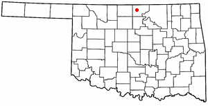 Location of Blackwell, Oklahoma
