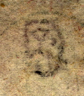 Elephant head watermark used on early stamps of India.