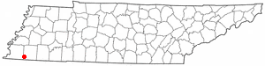 Location of Piperton, Tennessee