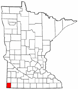 Image:Map of Minnesota highlighting Rock County.png