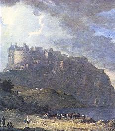 Edinburgh castle painting
