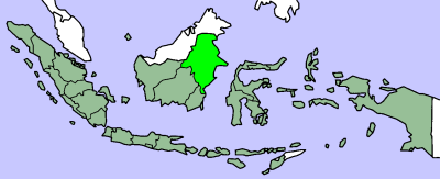 Map of  showing East Kalimantan province