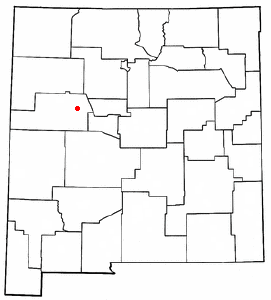 Location of Paraje, New Mexico