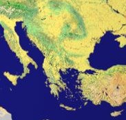 Southeastern Europe seen from NASA's Terra Satellite
