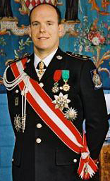 Albert II, Prince of Monaco, here pictured in an official portrait before his succession.