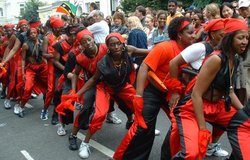 Carnival dancers on Ladbroke Grove.
