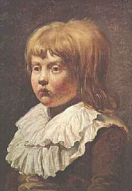 Photo of a portrait painted of the young  in  by 