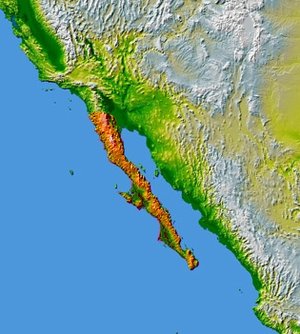 Baja California (highlighted)