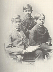 Max Weber and his brothers Alfred and Karl in 1879.