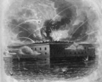 Fort Sumter under fire