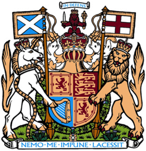 Royal Coat of Arms of the United Kingdom as used in Scotland