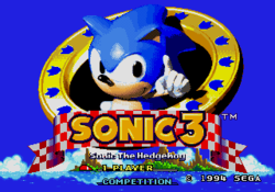 Sonic 3 title screen