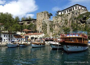 Antalya's historical yacht harbour
