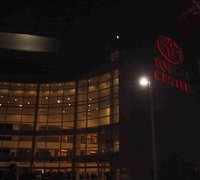 Toyota Center at night