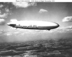 The Akron in flight, November 1931