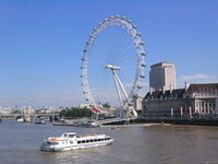 The London Eye seen from Westminster Bridge