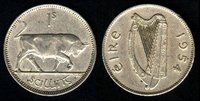Irish shilling 1954
