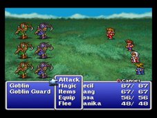 Battle scene from Final Fantasy I